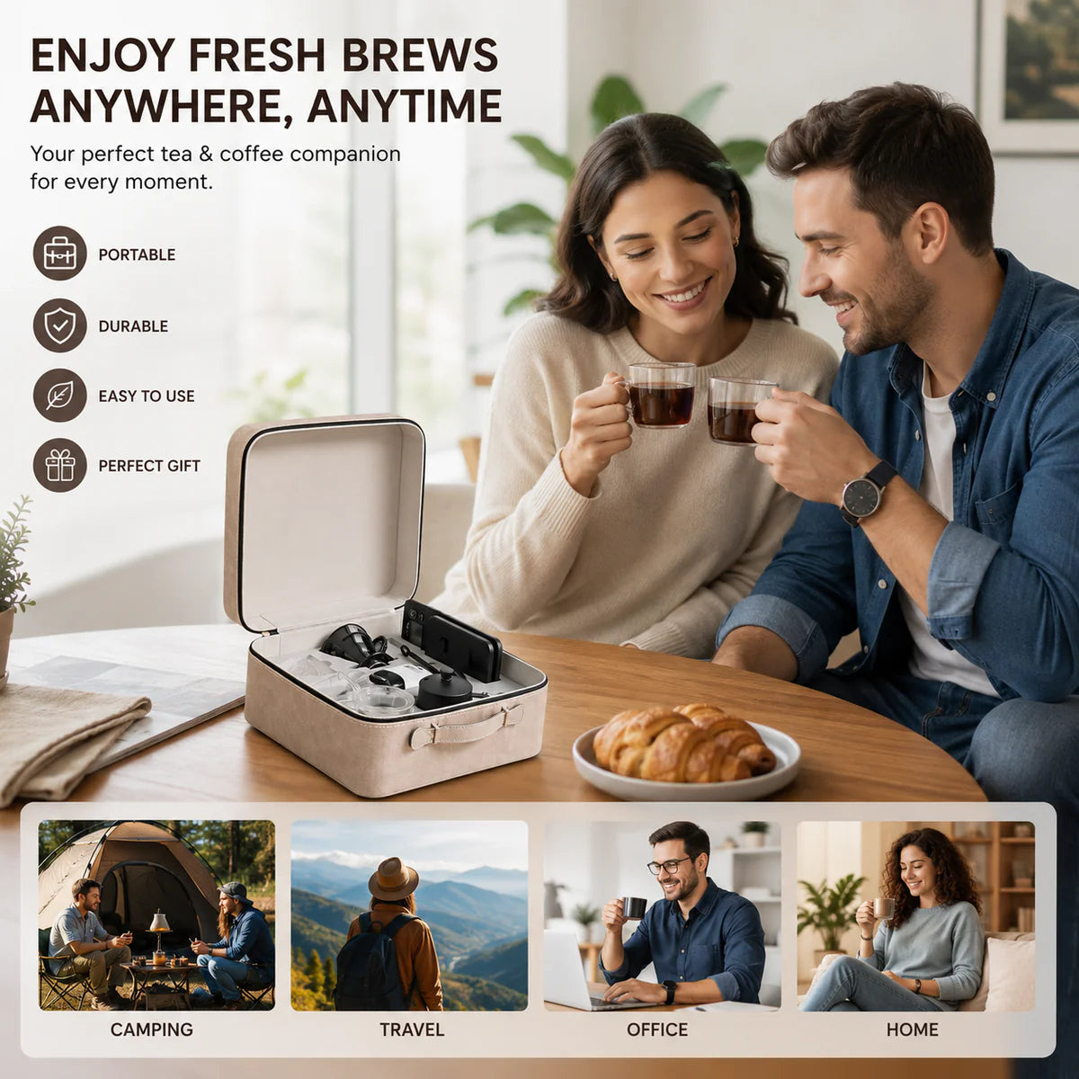 Portable Coffee Brewing Travel Kit ©.