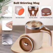 380mL Self Stirring Mug with Lid.
