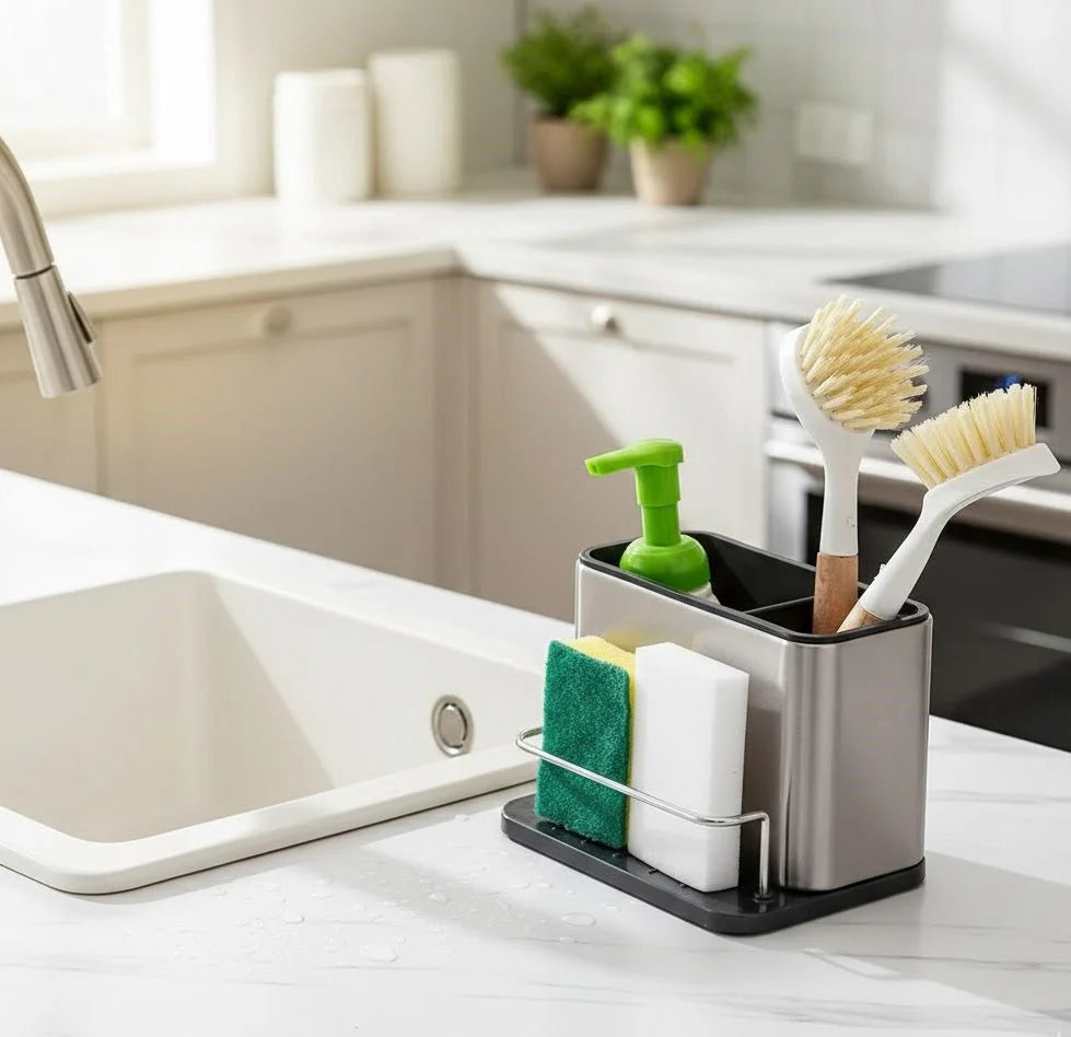 Stainless Steel Sink Storage Rack For Kitchen.