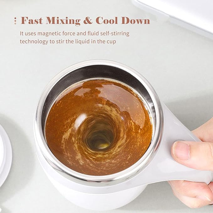 380mL Self Stirring Mug with Lid.