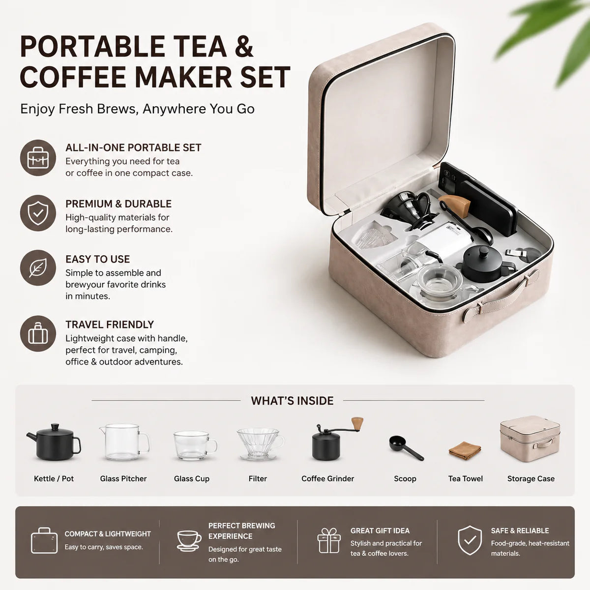 Portable Coffee Brewing Travel Kit ©.