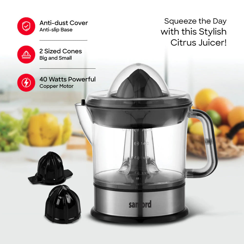 Sanford - Adjustable Pulp Citrus Juicer.