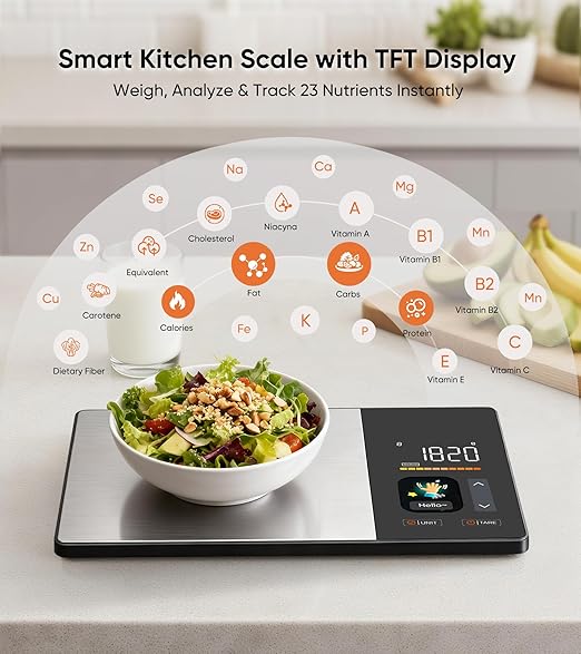 Smart Kitchen Scale for Perfect Cooking.