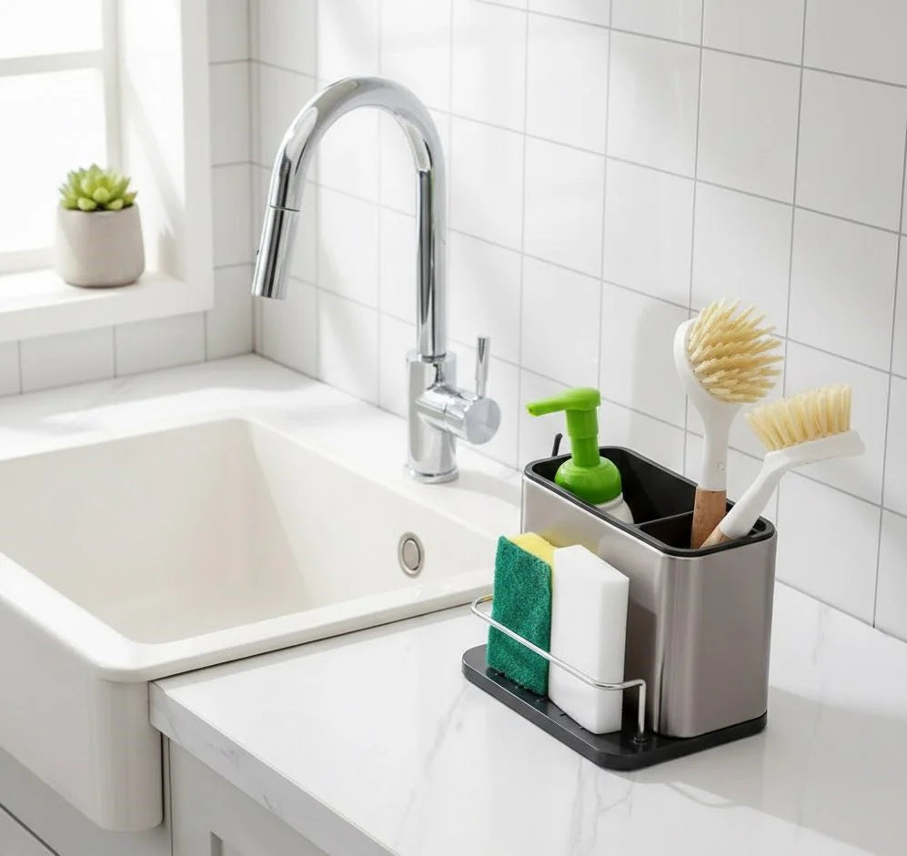 Stainless Steel Sink Storage Rack For Kitchen.